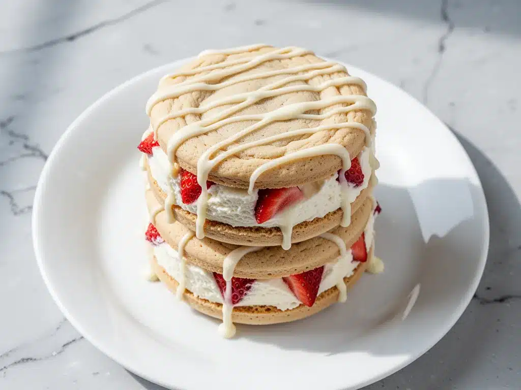 Creamy Strawberry Cheesecake Cookie Sandwiches: 5 Easy Dessert Ideas 4 Strawberry Cheesecake Cookie Sandwiches preparation steps