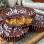 sugar-free dark chocolate peanut butter cups - featured image