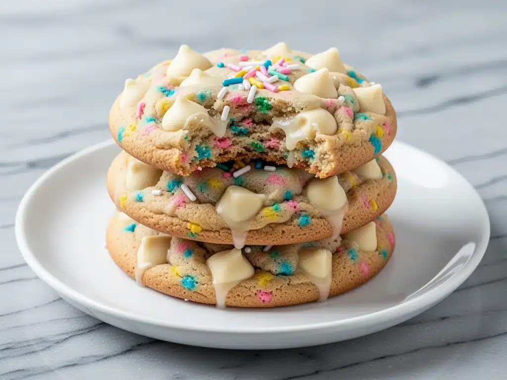 ultra-chewy funfetti cookies - featured image