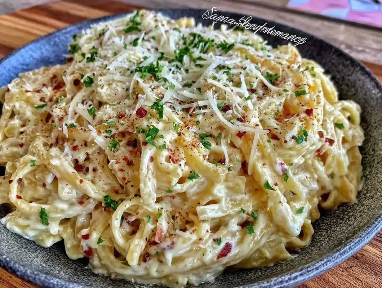 Ultra-Creamy Alfredo Sauce with Fresh Parmesan: Easy Crowd-Pleaser 4 Ultra-Creamy Alfredo Sauce with Fresh Parmesan preparation steps