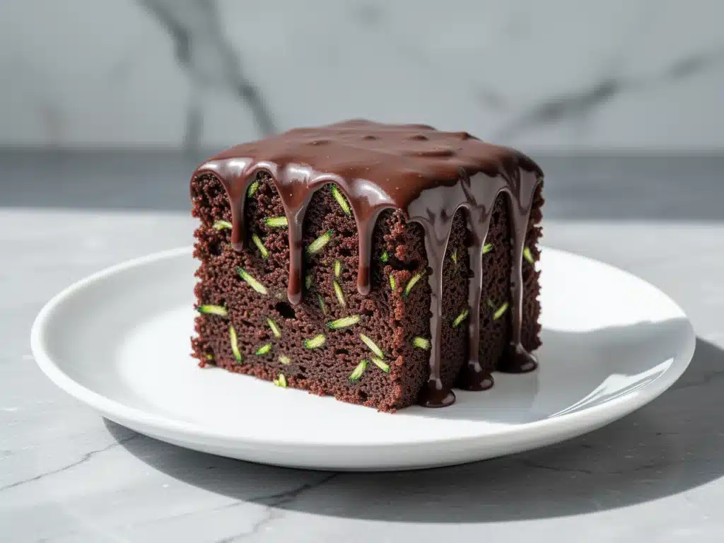 ultra-moist zucchini chocolate cake - featured image