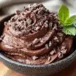 vegan chocolate avocado mousse - featured image