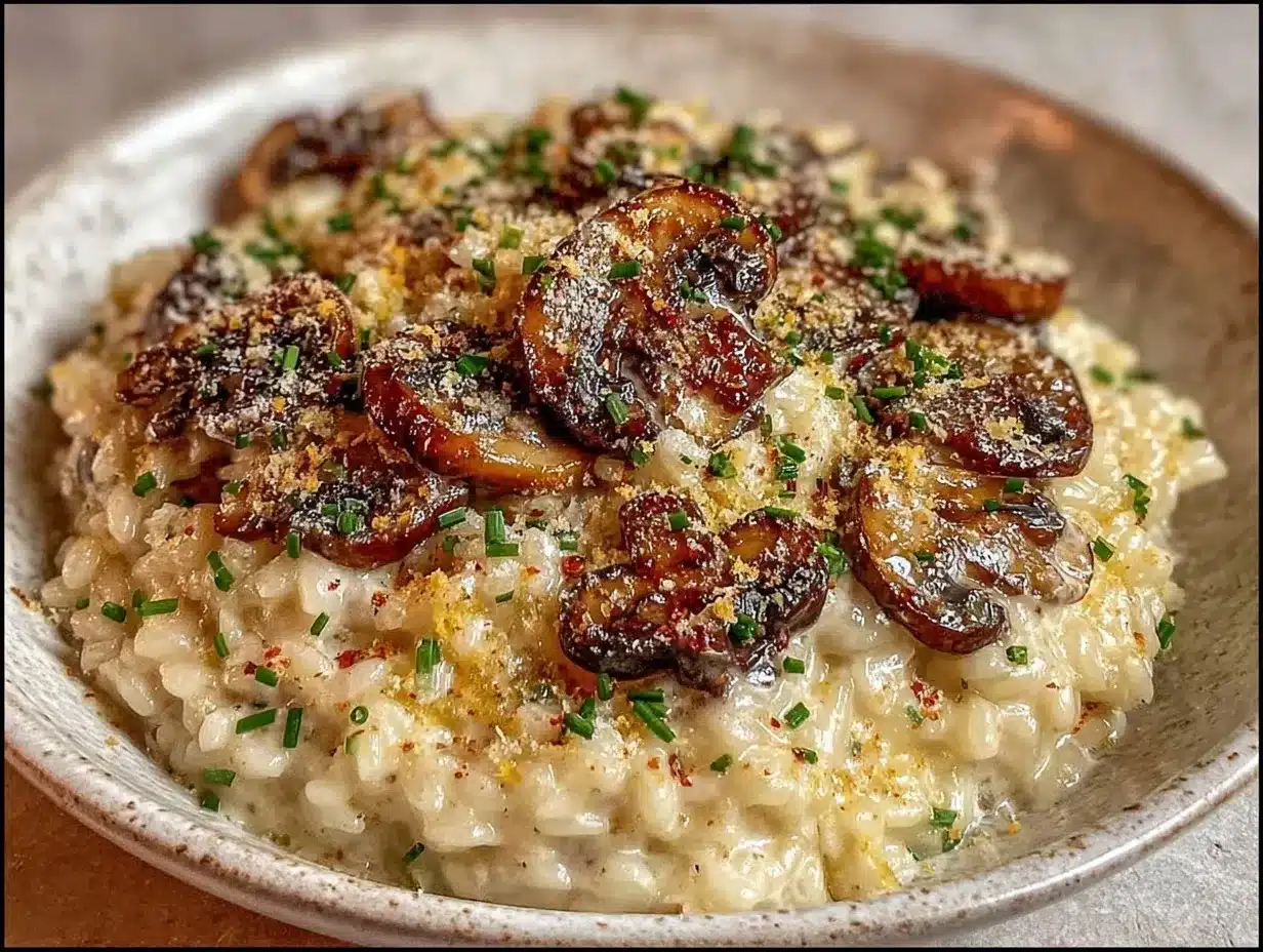 Creamy Vegan Mushroom Risotto: Best Homemade Dinner Party Comfort 4 vegan mushroom risotto preparation steps